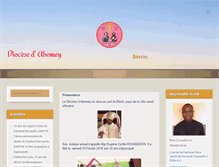 Tablet Screenshot of diocese-abomey.org